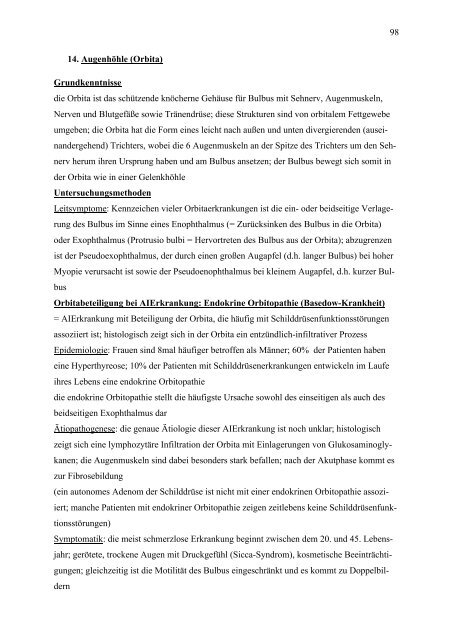 1 1. Ophthalmologische Untersuchung S. 1 - ÖH Med Wien Social