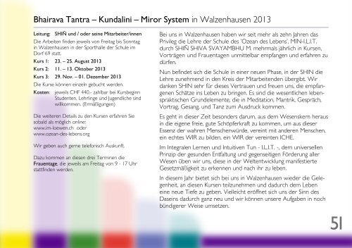 Jahresprogramm 2013a - Im Löwen