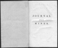 journal mines. - Journal des mines et Annales des mines 1794-1881.