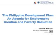 The Philippine Development Plan: An Agenda for ... - Tesda