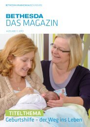 DAS MAGAZIN - Ev. Krankenhauses Bethesda zu Duisburg gGmbH