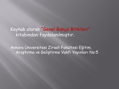 3. Hafta - BahceBitkileri.org