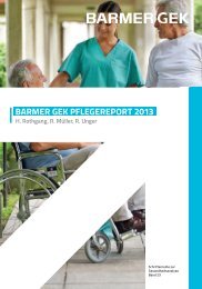 BARMER GEK Pflegereport 2013 ( PDF , 4 MB ) Hinweis - Presse
