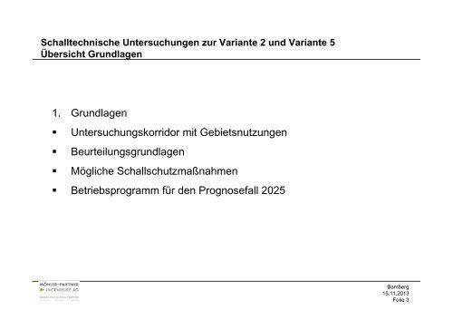 schalltechnische Untersuchung - Verkehrsprojekt der Deutschen ...