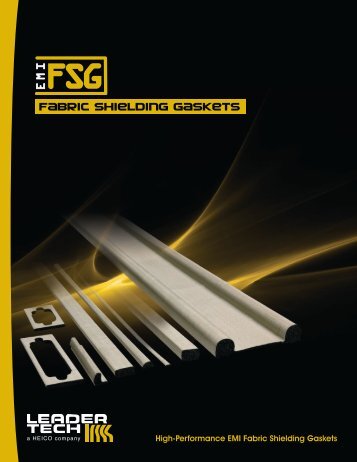 Fabric Shielding Gaskets Catalog (PDF) - Leader Tech