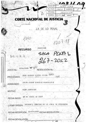 CORTE NACLO!& DE JUSTICIA - Corte Nacional de Justicia