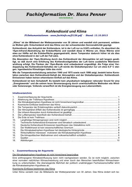 CO2 und Klima - Michael Mannheimer Blog