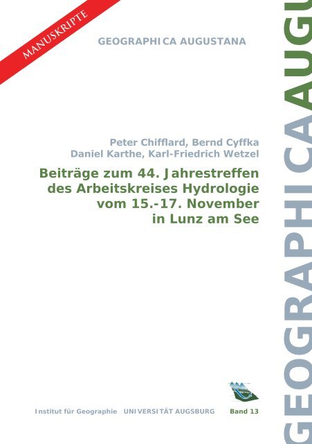 Geographica Augustana - Institut für Geographie und ...