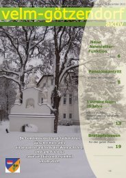 Gemeindezeitung Winter 2013 - Velm-Götzendorf