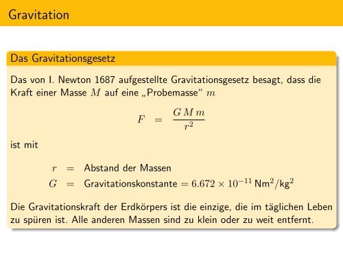 Schwerefeld und Gravimetrie