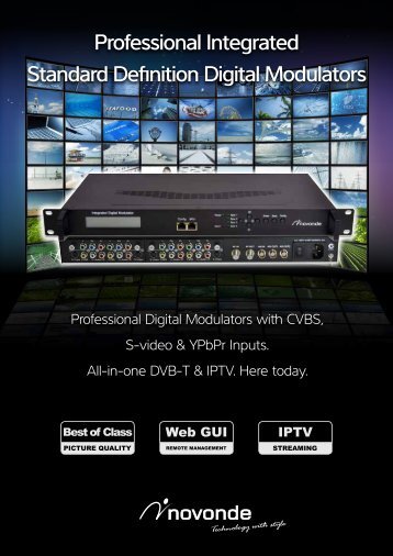 Professional Integrated Standard Definition Digital Modulators