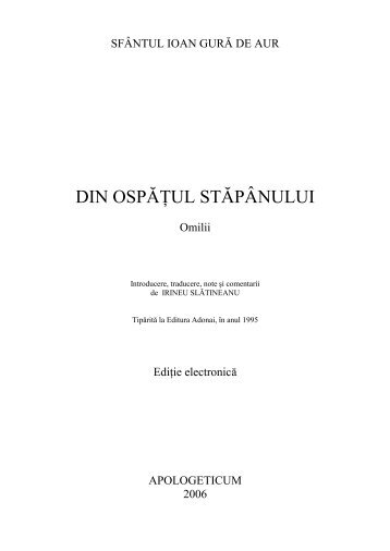 Ioan Gura de Aur - Din Ospatul Stapanului.pdf