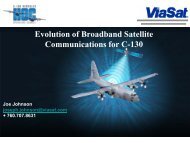 ViaSat - Evolution of Broadband Satellite ... - Lockheed Martin