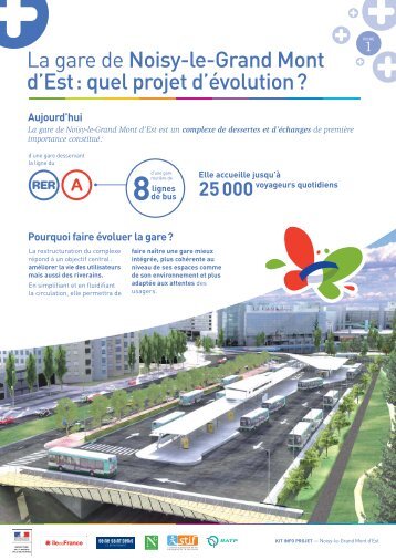 La gare de Noisy-le-Grand Mont d'Est : quel projet d'évolution ? - Ratp