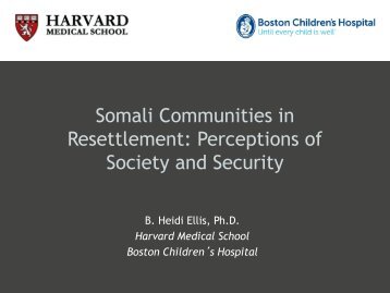 Somali Communities in Resettlement: Perceptions of Society and ...