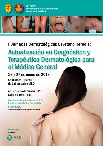 Descargar DIPTICO II Jornadas Dermatologicas - UPCH