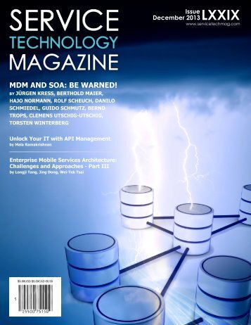 MDM AND SOA: BE WARNED! - Service Technology Magazine