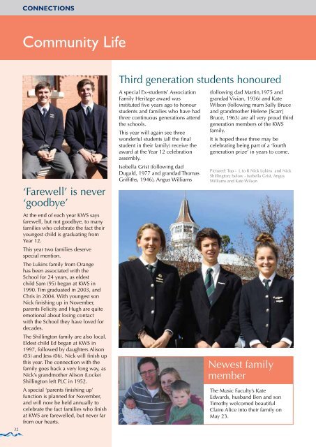 KWS Magazine 2013 Issue Two - Kinross Wolaroi School