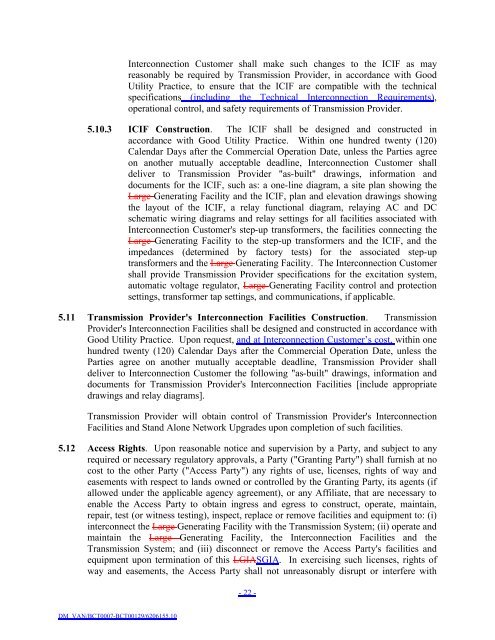 Appendix D - BC Hydro - Transmission