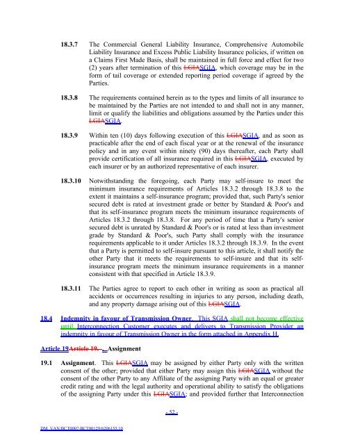 Appendix D - BC Hydro - Transmission