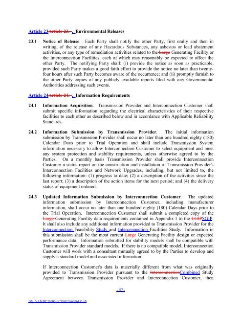 Appendix D - BC Hydro - Transmission