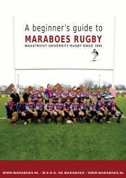 A beginner's guide to MARABOES RUGBY - maraboes.nl