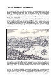 1291 – ein aufregendes Jahr für Luzern