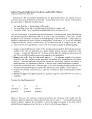 1 Laplace's Equation in Cartesian Coordinates and Satellite ...