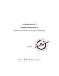 Archaeological assessment of Indigenous Heritage values in the ...