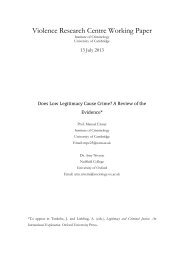 Does Low Legitimacy Cause Crime? A Review of the Evidence