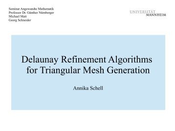 Delaunay Triangulierungen - LS4