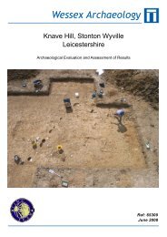 Knave Hill, Stonton Wyville, Leicestershire - Wessex Archaeology