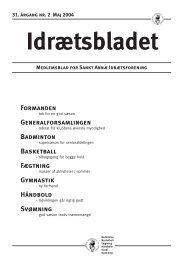 Idrætsbladet nr. 2 maj 2004 - 31. årgang - Sankt Annæ IF