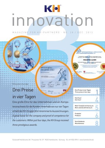 Innovation 28, 11/2013 - Kunststoff Helmbrechts