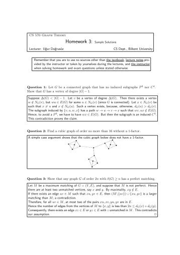 CS 570 Graph Theory Lecturer: U˘gur Do˘grusöz ... - Bilkent University