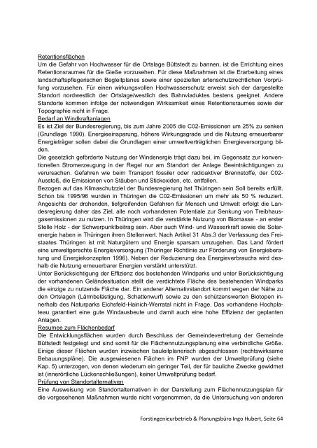 FNP-Büttstedt Umweltbericht Büttstedt akutell - VG Westerwald ...