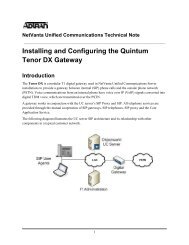 Quintum Tenor DX Installation and Configuration.pdf - ADTRAN ...