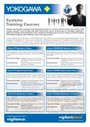 Systems Training Brochure - Yokogawa