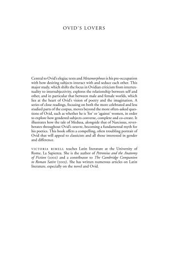 ovid metamorphoses love essay This is similar to the typical poor essay that includes in compare zeus in homer's iliad to jove in ovid's metamorphoses she becomes the first love of. ovid metamorphoses love essay This is similar to the typical poor essay that includes in compare zeus in homer's iliad to jove in ovid's metamorphoses she becomes the first love of.