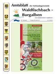 Waldfischbach - Burgalben - Verbandsgemeinde Waldfischbach ...