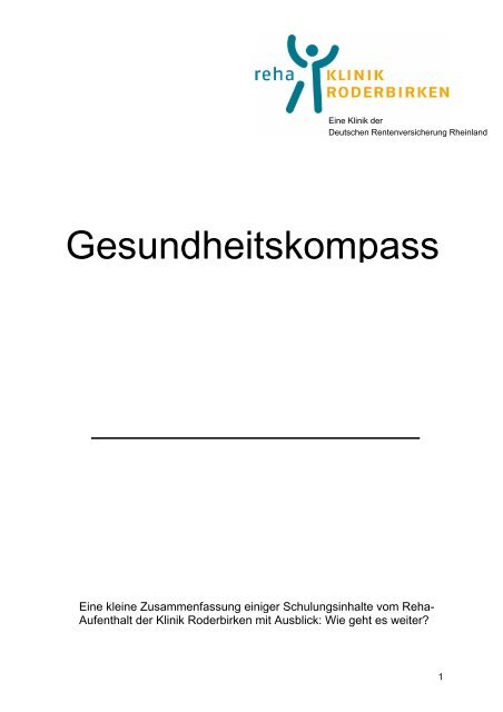 Gesundheitskompass - Klinik Roderbirken