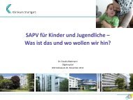 SAPV für Kinder und Jugendliche - Onkologischer Schwerpunkt ...