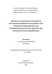 Nachweis von disseminierten Tumorzellen im Knochenmark und ...