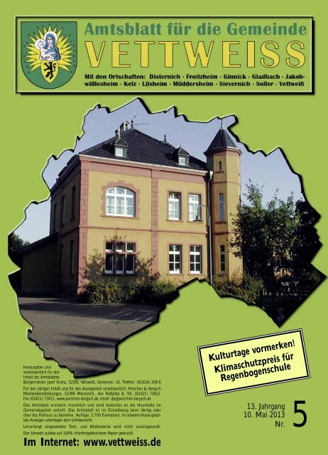 Mai 2013 - Gemeinde Vettweiß