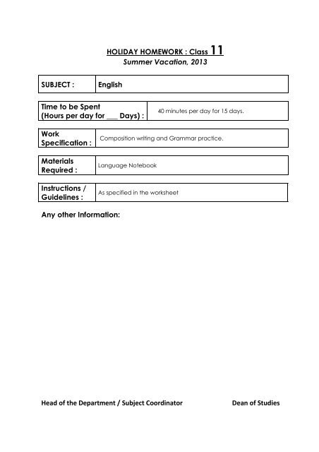 sanskaar valley holiday homework 2015 sanskaar valley holiday homework 2015