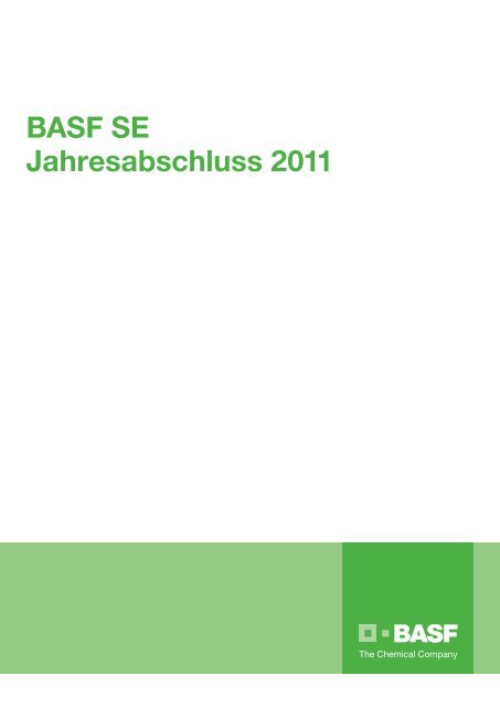 BASF SE Jahresabschluss 2011 - BASF.com
