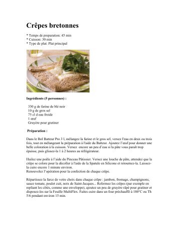 Crêpes bretonnes - Tupperware