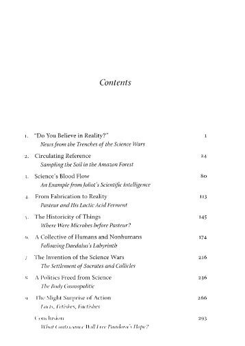 Pandora's Hope- Table of content and first chapter.pdf - Bruno Latour