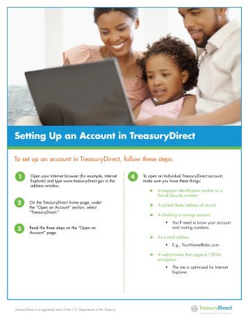 Setting Up an Account in TreasuryDirect