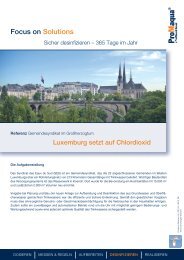 Applikation Trinkwasser Luxemburg - ProMinent